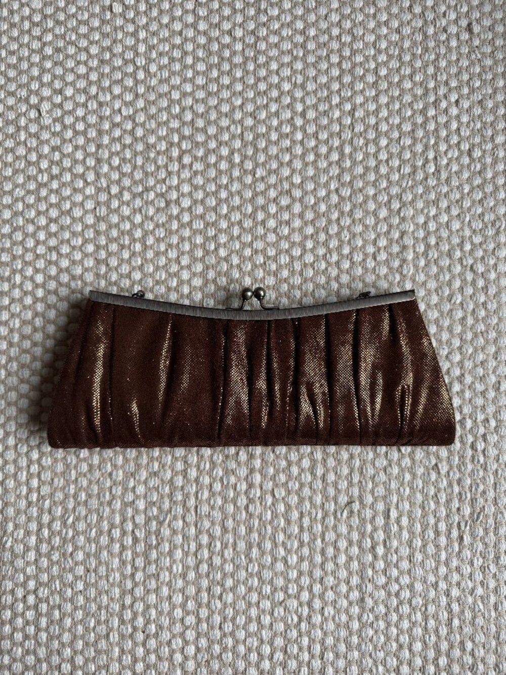 Vintage | Coin Purse Bronze Clasp Clutch Kiss Lock Retro Mini Bag